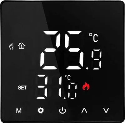 Produktbild von INF Smartes WLAN Thermostat für Warmwasserbereitung - App & Sprachsteuerung Schwarz