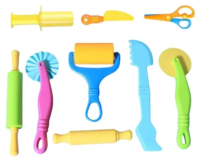 Produktbild von 9-teiliges Set von Teigwerkzeugen für Kinder