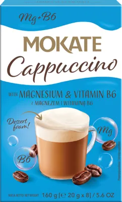 Zdjęcie produktu dla Cappuccino Mokate z Magnezem 160 g