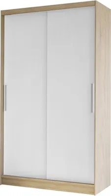 Produktbild von MIRJAN24 Schiebetürenschrank Costa I, Kleiderschrank, Stilvoll Schlafzimmer Garderobenschrank (Farbe: Sonoma Eiche / Weiß)