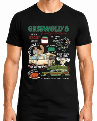 Zdjęcie produktu dla Griswolds Family Christmas Christmas Quotes - Koszulka męska Christmas Xmas, Czarny, L