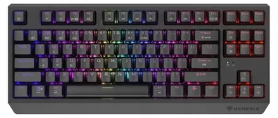 Zdjęcie produktu dla GENESIS Thor 230 TKL, Przewodowy i Bezprzewodowy, USB + RF Wireless + Bluetooth, Mechaniczna, QWERTY, RGB LED, Szary