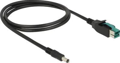 Image de DELOCK PoweredUSB Kabel 12V St > DC 5.5x2.1mm St 1.0m