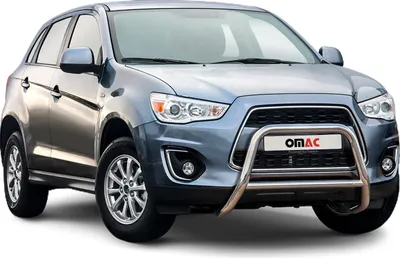 Immagine prodotto di Barra di protezione paraurti anteriore per Subishi ASX 2012-2017 ABE acciaio argento bull bar