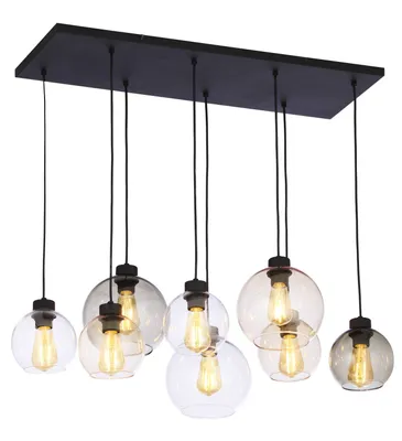 Immagine prodotto di Lampada a sospensione con sfere di vetro grande lampada per sala da pranzo lampada da tavolo per sala da pranzo