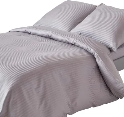Produktbild von HOMESCAPES Bettwäsche Set grau, Fadendichte 330, 240 x 220 cm