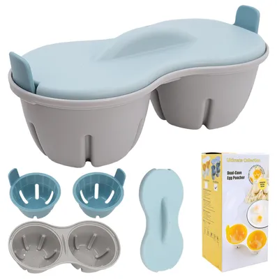 Eierstroperset für Mikrowelle, 2 BPA-freie Becher, spülmaschinengeeignet
