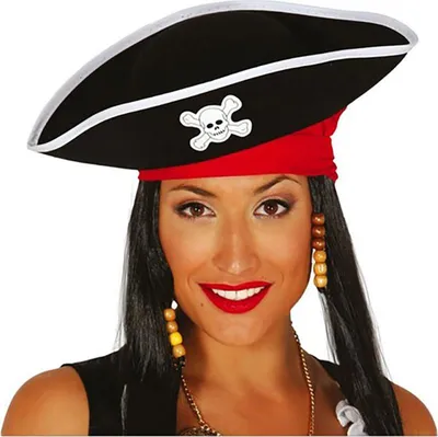 Productafbeelding van Piratenkapiteinhoed, zwart, voor een kostuum