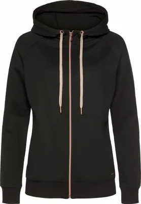 Produktbild von LASCANA Kapuzensweatjacke schwarz Größe 36/38