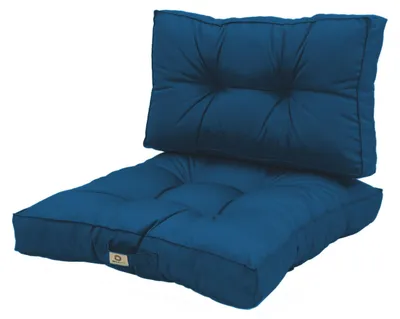 Immagine prodotto di Cuscino per salotto da giardino trapuntato 50x50cm Blu petrolio