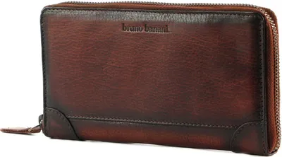 Produktbild von bruno banani Leder Geldbörse Zip Around Wallet Brown braun