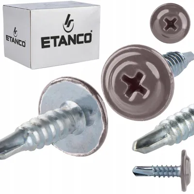 Imagen del producto de Tornillos autoperforantes GM-B para acero, color gris aluminio RAL 9007, dimensiones 4,2 x 16 mm, paquete de 250 unidades.