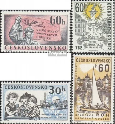 Produktbild von Briefmarken Tschechoslowakei 1962 Mi 1328,1345,1362-1363 (kompl.Ausg.) postfrisch Bergarbeiter