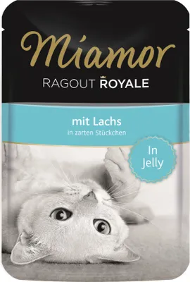 Obrázek produktu pro Miamor 74053, Dospělý jedinec, Jakékoli plemeno, Losos, 100 g, Bez sóji, Bez umělých barviv