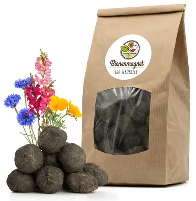 Obrázek produktu pro Semínkové bomby, 100 kusů, vhodné pro včely, pro použití v zahradě