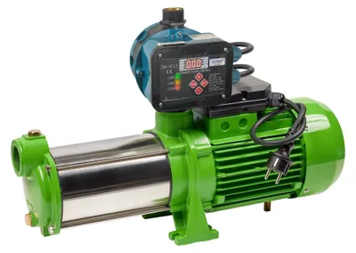 Produktbild von CHM GmbH® Kreiselpumpe Gartenpumpe Edelstahl 5400 L/h und  6,5 Bar mit Druckschalter einstellbar, KI-generiertes Bild