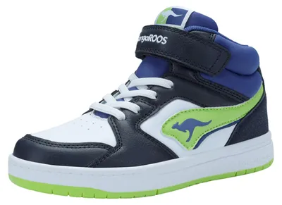 Zdjęcie produktu dla KangaROOS K-CP Hogan EV – wysokie trampki uni dla dzieci 10126 000 4054 niebiesko-zielone, rozmiar: 32 EU
