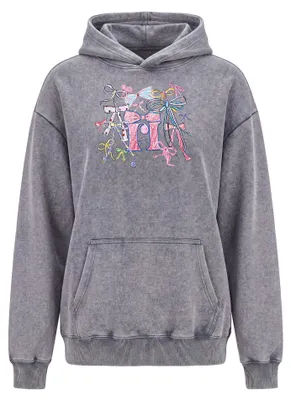 Image de SUPSLIM - Pull à capuche pour femmes, couleur gris, taille M