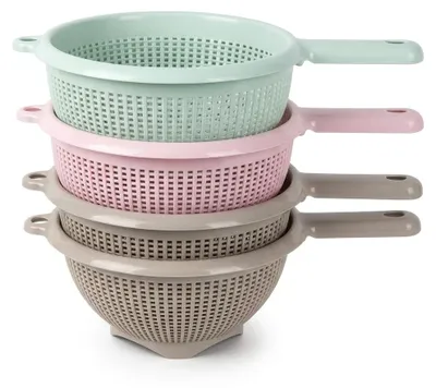 Immagine prodotto di Set 4 Scolapasta / Colino con Manico Hemax 26,5 cm.Colore:Assortito 2