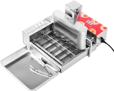 Produktbild von SucceBuy Automatische Donutmaschine für den gewerblichen Einsatz, 6 Reihen, 360 Stk./h
