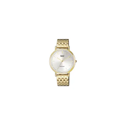 Produktbild von Q&Q Herrenuhr mit Edelstahlarmband, 3 bar, goldfarben