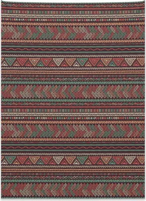Produktbild von Abakuhaus Boho Wandteppich, Lateinamerikanische Motive aus Weiches Mikrofaser Stoff Kein Verblassen Klare Farben Waschbar, 110 x 150 cm, Mehrfarbig