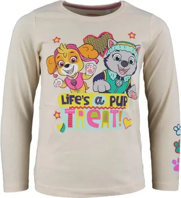 Produktbild von Paw Patrol Skye und Everest Kinder Langarmshirt – Gelb / 98
