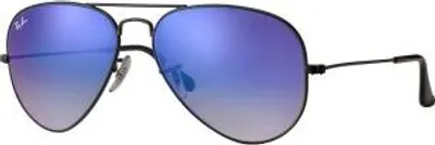 Produktbild von Ray-Ban AVIATOR FLASH LENSES GRADIENT, Erwachsener, Uni, Pilot, Schwarz, Nicht-polarisierte Linse, Metall