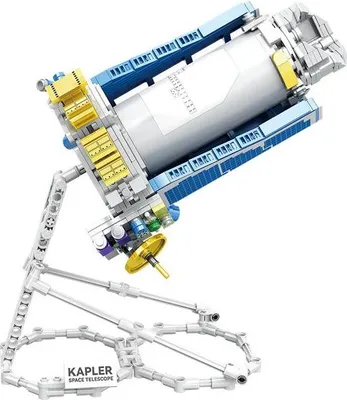 Produktbild von Kepler Weltraumteleskop Bauset, STEM Konstruktionskit, Weltraum-Lernspielzeug, Mit 2 Figuren