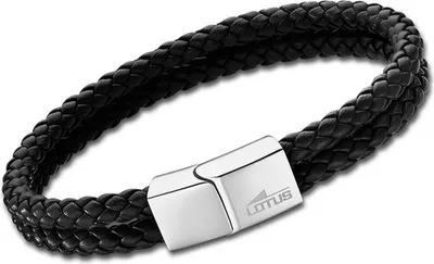 Obrázok produktu pre LOTUS štýl náramok muži LS2011-2/1 koža nerezová oceľ čierna D2JLS2011-2-1