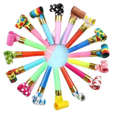 Productafbeelding van 100 Stuks Feestfluitjes voor Evenementen