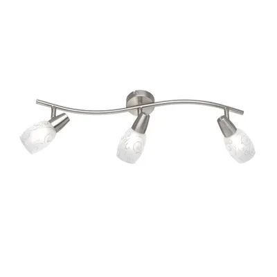 Image de Spot COLMAR argent-blanc 3xE14x28W, verre, dimensions : 19x56x8 cm, IP20, RL