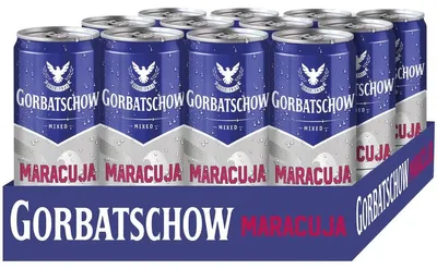 Image de Gorbatchev Vodka Maracuja boisson alcoolisée mélangée 330ml pack de 12