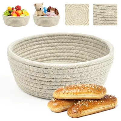 Immagine prodotto di Cesta per il pane intrecciata, color beige