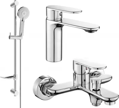 Produktbild von Mexen Milo DF40 Badewannenset, Chrom - 71303DF40-00