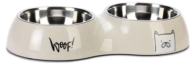 Obrázek produktu pro Doubl Dog Bowl Karlie Elize 2X480Ml Gray