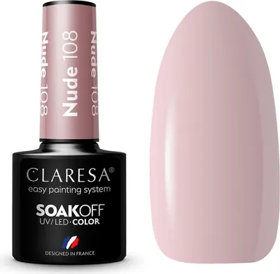 Obrázek produktu pro Claresa Soak Off UV/LED Nude Hybridní lak 108, 5 g