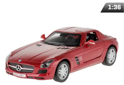 Produktbild von Modell im Maßstab 1:36, Mercedes-Benz SLS AMG, rot