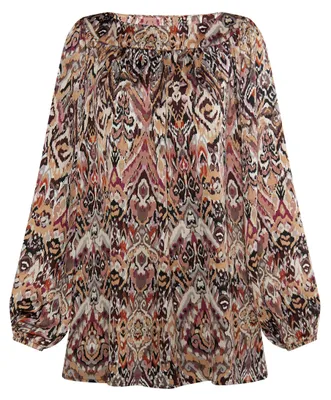 Produktbild von IMALA damen bluse - braun mehrfarbig, S