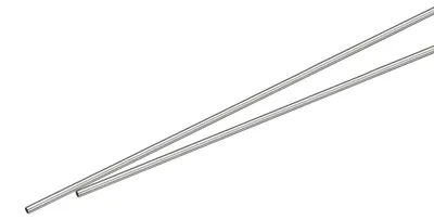 2 Stück Edelstahl-Kapillarrohr 0,9 mm x 0,1 mm x 300 mm