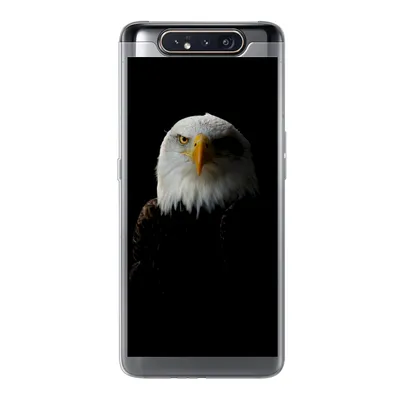 Produktbild von MuchoWow® Handyhülle Schutzhülle Hülle für Samsung Galaxy A80 Adler - Vogel - Schwarz Silikon Softcase Handy Hülle - Schutzdeckel
