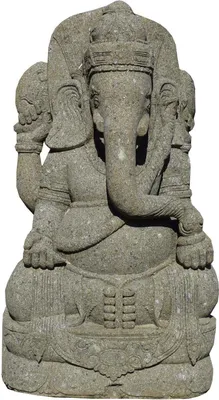 Immagine prodotto di Stonox Ganesha statua dio Sikar pietra naturale resistente al gelo 105x90x150cm