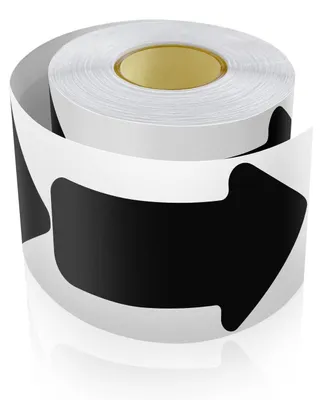 Image de Solidchoice - 200 autocollants fléchés adhésifs pour marquage au sol