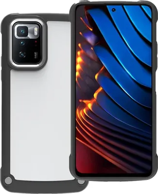 Produktbild von Poco X3 Gt Handyhülle Transparent Schwarz