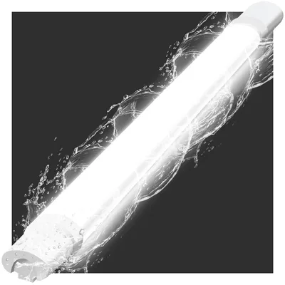 Produktbild von ZMH Deckenleuchte LED Feuchtraumleuchte 90CM Deckenlampe Led Röhre 24W Kellerlampe IP65 Wasserfest 5000K Werkstattlampe Wannenleuchte  Feuchtraumlampe