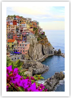 Produktbild von Poster - Poster ohne Rahmen - Italien küste felsen landschaft - 50x70 cm - Wand Bild - Wanddeko - Wandbilder - Kunstposter - Wandposter - Bilder - Kunstdruck - Wandbild - P2XPA50x70-2684