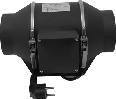 Zdjęcie produktu dla Wentylator rurowy - Wentylator wyciągowy - Ø100 mm - 220 V - Do domu i biura - Czarny