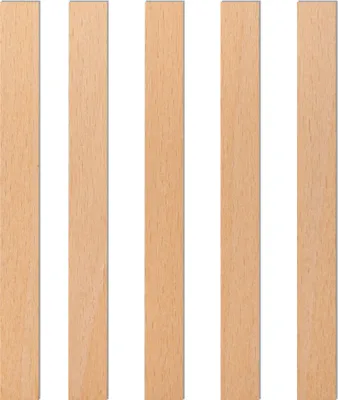 Immagine prodotto di Stoppini per candele in legno, 140 x 14 x 1 mm, 5 pezzi
