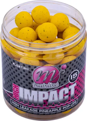 Obrázok produktu pre Mainline High Impact Leakage Pop-Ups Boilies Pineapple 15 mm