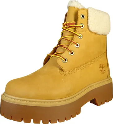 A single Timberland boot is shown against a white background.